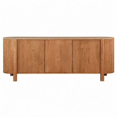 Weiss Timber 3 Door Media Unit with Stone Top