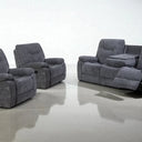 Titan chenille recliner sofa detail