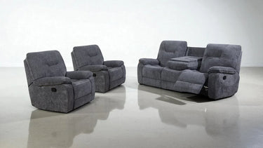 Titan chenille recliner sofa detail