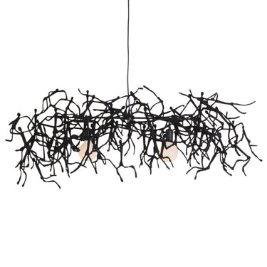 COBONPUE Little People Rectangular Hanging Light - Black/Silver