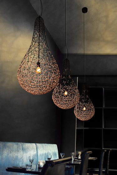 COBONPUE Kris Kros Hanging Light Large - Black/Brown alternate view