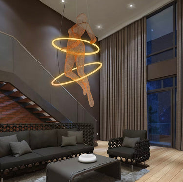 COBONPUE Limbo Hoop Chandelier - Copper alternate view