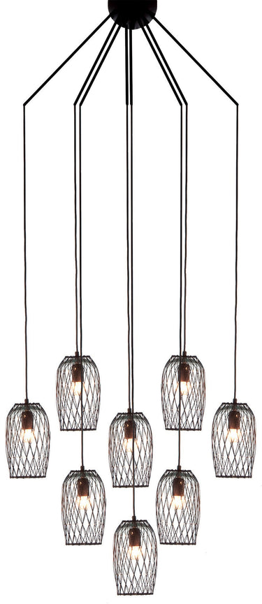 COBONPUE Constellation 8 Bulb Hanging Lamp - Black