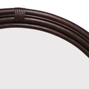 PLANTATION Amara Round Mirror Chocolate detail