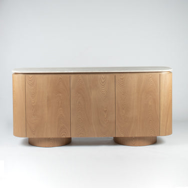Axis Marble Sideboard, full front view