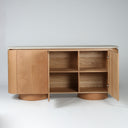 Axis Marble Sideboard, detail of the grey faux marble top