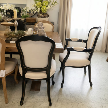 French Louis Dining Chair - Black