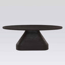 Form Dining Table in black, showing the base and 200cm top