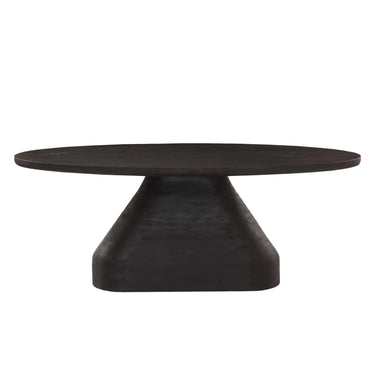 Form Dining Table in black, showing the base and 200cm top