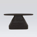 Form Console Table in black, full front view