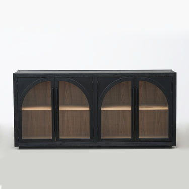 Luca Arc Sideboard, full front view showing the arched detail