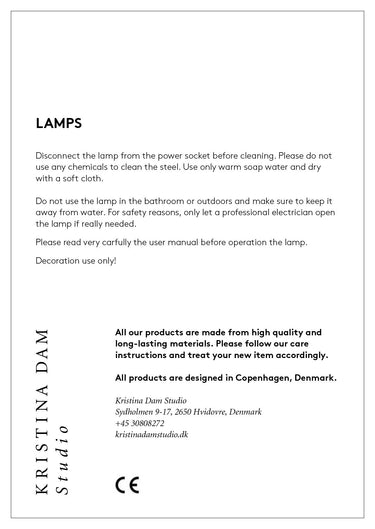 Kristina Dam Geometric Table Lamp in an interior setting