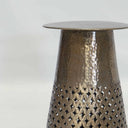 Aluminium Artistic Table 40x40x58cm Champagne