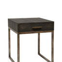 CLARENCE Side Table w/1 Drawer - Seal Shagreen