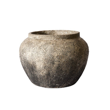 MUUBS Story 30 wide terracotta jar in grey