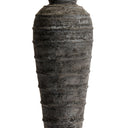 MUUBS Melancholia 80 tall terracotta floor pot in metallic black