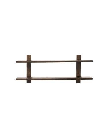 MUUBS Tay large wall shelf in dark smoked oiled oak