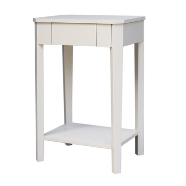 Cyrus Side Table in Pearl White - Online8 New Zealand