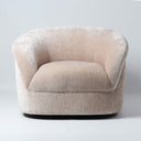 Cove Swivel Occasional Chair Antique Ivory front view