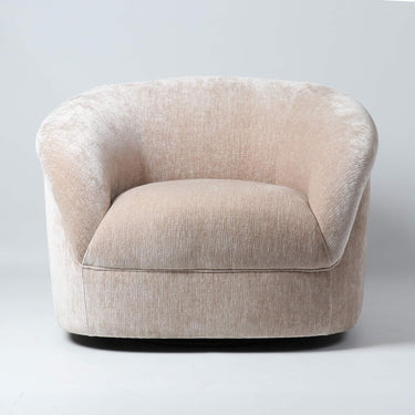 Cove Swivel Occasional Chair Antique Ivory front view
