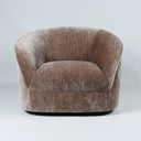 Cove Swivel Occasional Chair Antique Gold front view