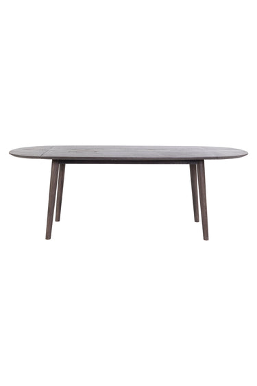 PURE Maui extending dining table 2.2m in solid rustical oak with carbon finish