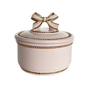 Pink & Gold Ribbon Trinket Box