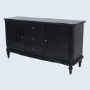 Allure Sideboard 150cm in black with two doors and three drawers