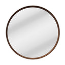 Oslo Wooden Mirror 80x80cm in walnut finish