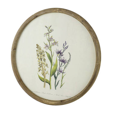 Flora Botanical Round Print - Set of 4 (50cm)