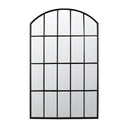 Loggia Arched Window Mirror - Black - 168x100cm