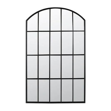Loggia Arched Window Mirror - Black - 168x100cm