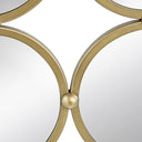 Detail of linked gold metal rings