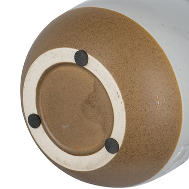 Ceramic Vase - White & Terracotta 16cm at Online8 Furniture Auckland NZ