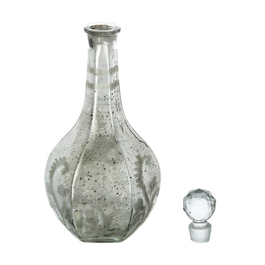Antique Mirrored Vase with Stopper - 31cm at Online8 Furniture Auckland NZ
