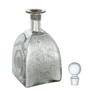 Antique Mirrored Jar with Stopper - 26cm at Online8 Furniture Auckland NZ