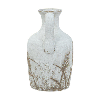Ceramic Vase - Cream & Natural 26cm at Online8 Furniture Auckland NZ