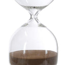 Detail of the mocha sand and blown glass waist on the large hourglass