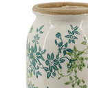Green Floral Vase - 25cm at Online8 Furniture Auckland NZ