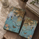 Teal Chinoiserie Blossom Book Box Set of 2 - detail