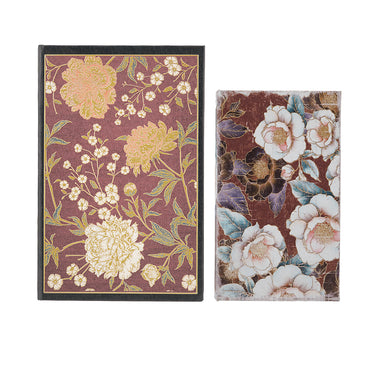 Burgundy Peony Book Box Set of 2 - detail