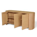 Sahara Sideboard, detail of the brushed timber surface