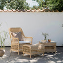 SIKA Georgia Garden Dawn Outdoor Footstool - Natural
