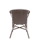 SIKA Alu-Affair Madeleine Outdoor Armchair - Cappuccino w/White Dot