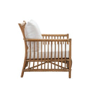 SIKA Exterior Caroline Outdoor Lounge Chair w/White Cushions - Antique