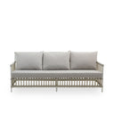 SIKA Exterior Caroline Outdoor Sofa w/Grey Cushions - Dove White