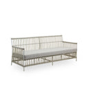 SIKA Exterior Caroline Outdoor Sofa w/Grey Cushions - Dove White