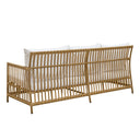 SIKA Exterior Caroline Outdoor Sofa w/White Cushions - Antique