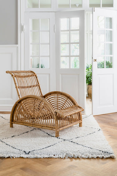 SIKA Icons Paris Rattan Lounge Chair - Natural