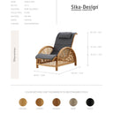 SIKA Icons Paris Rattan Lounge Chair - Natural